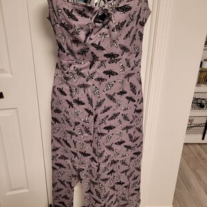 Grey Thorn & FABLE Maxi Dress with Moth Print NWT